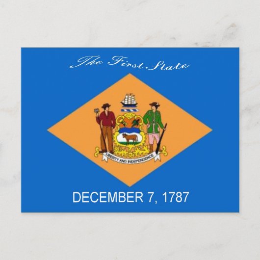 Carte postale Indicateur Delaware (Devant)