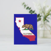 Carte Postale Indicateur et drapeau de Californie (Debout devant)