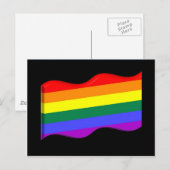 Carte Postale Indicateur Gay pride 3D (Devant / Derrière)