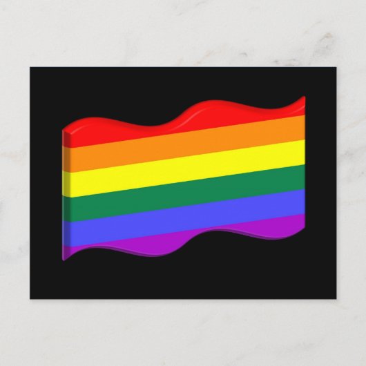 Carte Postale Indicateur Gay pride 3D (Devant)