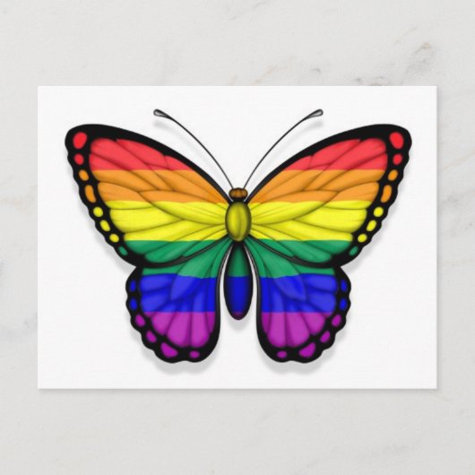 Carte Postale Indicateur Gay pride Arc-en-ciel (Devant)