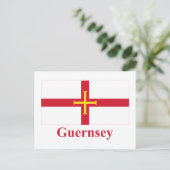 Carte Postale Indicateur Guernesey avec nom (Debout devant)