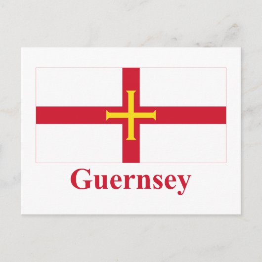 Carte Postale Indicateur Guernesey avec nom (Devant)