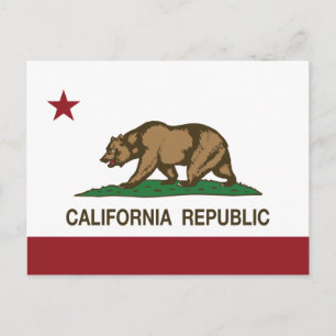 Carte Postale Indicateur Ours de la République de Californie
