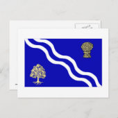 Carte Postale Indicateur Oxfordshire (Devant / Derrière)