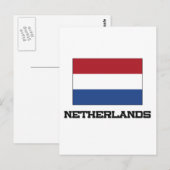 Carte Postale Indicateur Pays-Bas (Devant / Derrière)