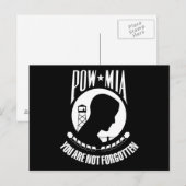 Carte Postale Indicateur POW MIA (Devant / Derrière)