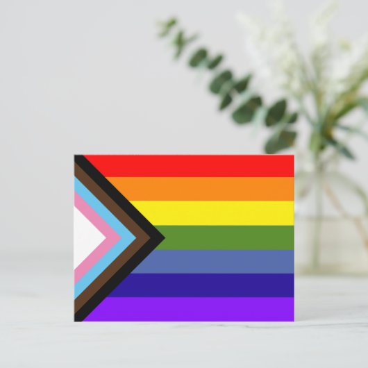 Carte postale Indicateur Progrès Fierté (Debout devant)