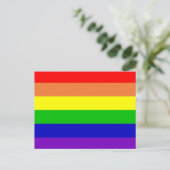 Carte Postale Indicateur Rainbow Gay Rights (Debout devant)