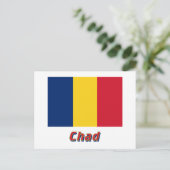 Carte Postale Indicateur Tchad avec nom (Debout devant)