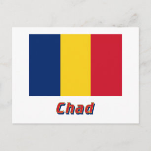 Carte Postale Indicateur Tchad avec nom