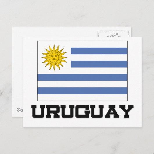 Carte Postale Indicateur Uruguay (Devant / Derrière)