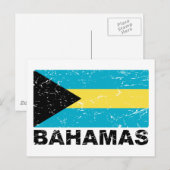 Carte Postale Indicateur Vintage des Bahamas (Devant / Derrière)