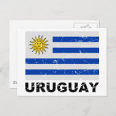 Carte Postale Indicateur Vintage Uruguay (Devant / Derrière)