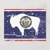 Carte Postale Indicateur WYOMING vintage (Devant)