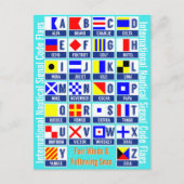 Carte Postale Indicateurs internationaux du code de signalisatio (Devant)