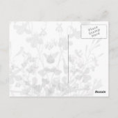 Carte postale Indice Floral (Dos)