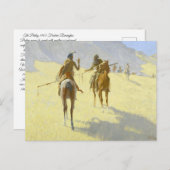 Carte Postale Indien d'Amérique par Remington (Devant / Derrière)