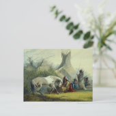 Carte Postale Indien et son cheval 1858 (Debout devant)