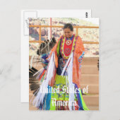 Carte postale indienne (Devant / Derrière)