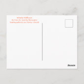 Carte postale indienne Blanche (Dos)