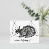 Carte postale indienne Hedgehog Gene (Debout devant)