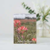 Carte postale indienne Paintbrush (Debout devant)