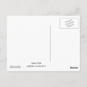 Carte postale indienne rose (Dos)