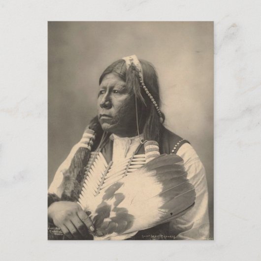 Carte Postale Indienne vintage : Chef Grant Richards, Tonkawa - (Devant)