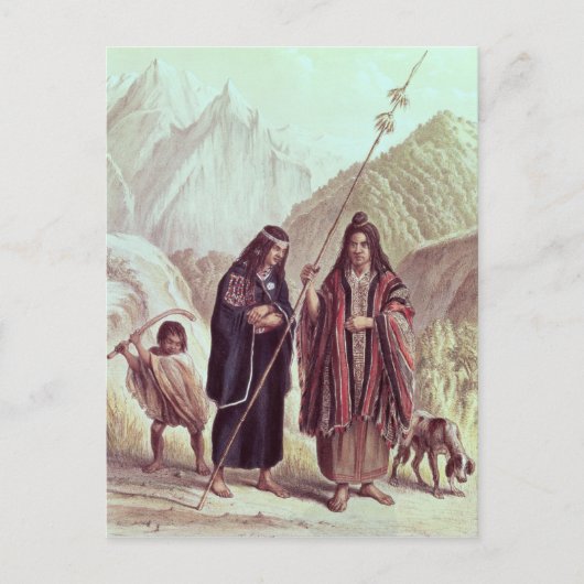 Carte Postale Indiens araucanes (Devant)