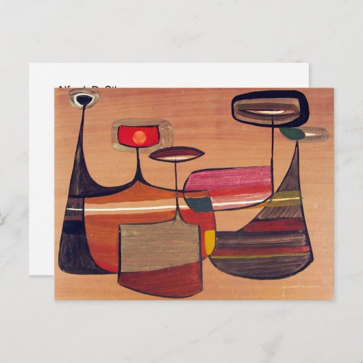 Carte Postale Indiens dans l'espace #1 (Devant / Derrière)