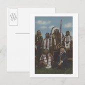 Carte Postale Indiens du Nord-Ouest - Buffalo Bill, Sitting Bull (Devant / Derrière)