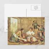 Carte Postale Indiens préparant des tortillas (Devant / Derrière)