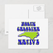 Carte Postale Indigène de la Caroline du Nord (Devant / Derrière)