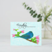 Carte Postale Indigo Blue Bunting - Tout fonctionne (Debout devant)