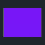 Carte Postale indigo électrique couleur<br><div class="desc">indigo électrique couleur 6F00FF</div>