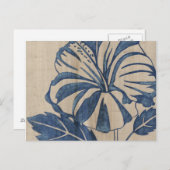 Carte Postale Indigo Hibiscus (Devant / Derrière)