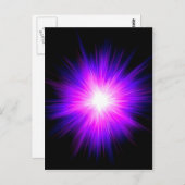 Carte Postale Indigo violet cicatrisation flamme reiki énergie d (Devant / Derrière)