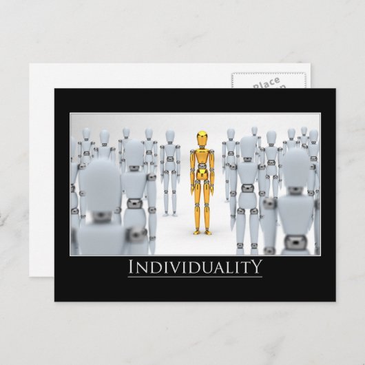 Carte Postale Individualité (Devant / Derrière)