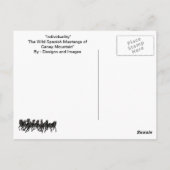 Carte Postale "Individualité" - Mustangs espagnols sauvages (Dos)