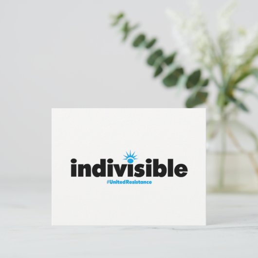 Carte postale indivisible (Debout devant)