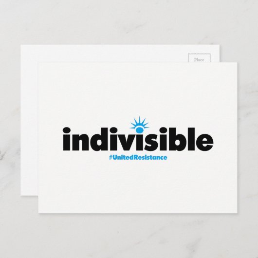 Carte postale indivisible (Devant / Derrière)