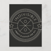 Carte Postale Indivisible, avec la liberté et la justice pour (Devant)