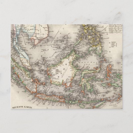 Carte Postale Indonésie, Malaisie (Devant)