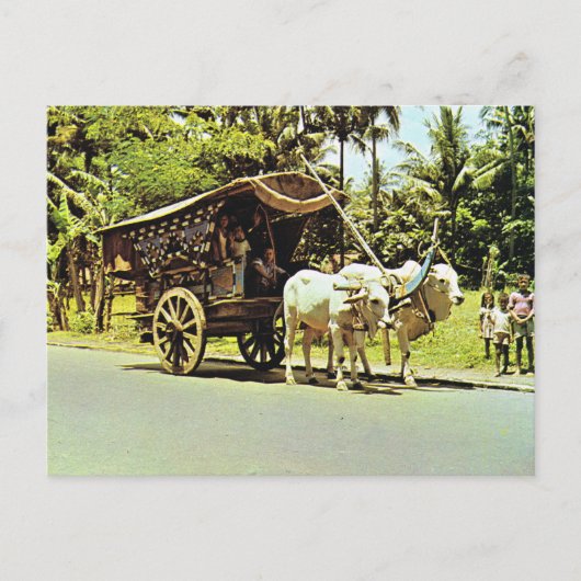 Carte Postale Indonésie vintage, Gerobag, centre de Java (Devant)