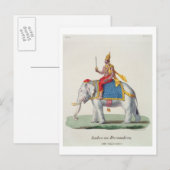 Carte Postale Indra ou Devendra, from 'L'Inde francaise...' (Devant / Derrière)