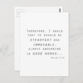 Carte Postale inébranlable mosiah lds scripture (Devant / Derrière)