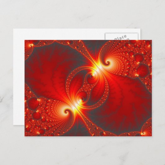 Carte Postale Infernal - Fractal Art (Devant / Derrière)