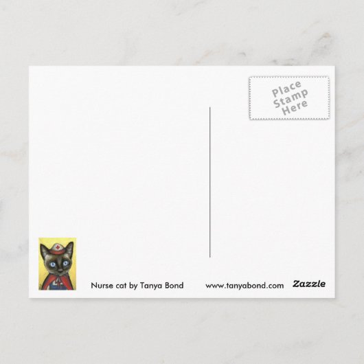 Carte Postale Infirmière (Dos)