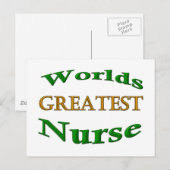 Carte Postale Infirmière (Devant / Derrière)